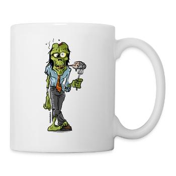 Zombie Halloween Apokalypse Cartoon - Tasse - Weiß - Rechts