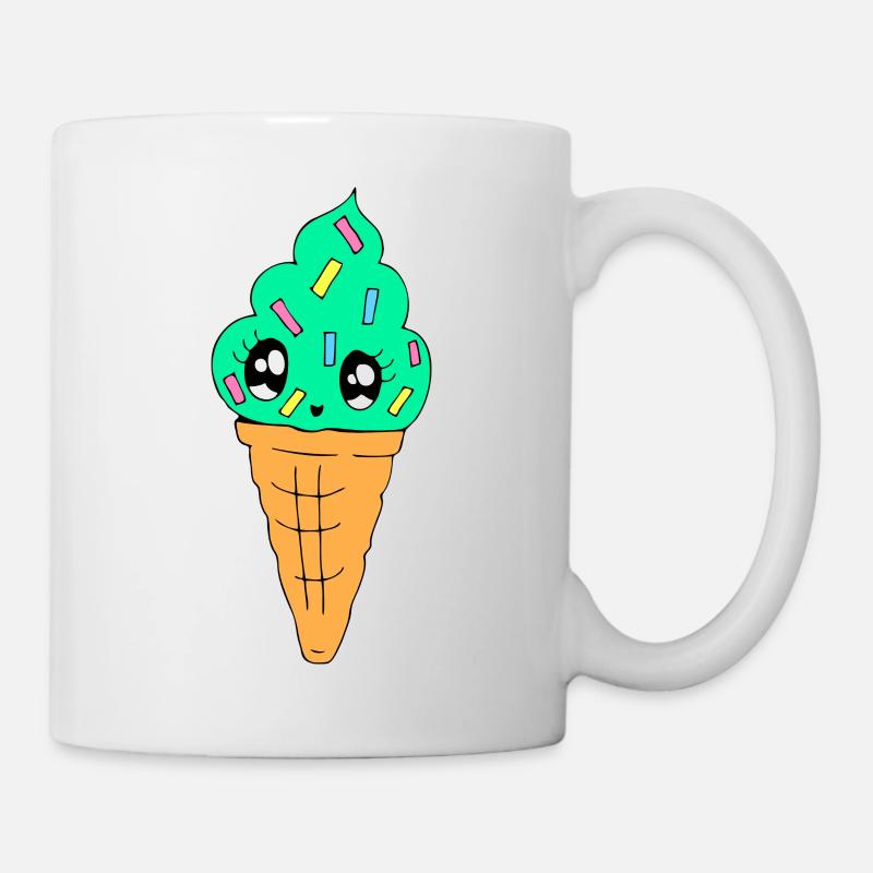 Kawaii Ice Cream - Mug - white