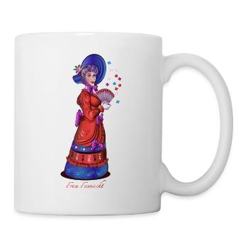 Frau Fasnacht - Alte Tante - Tasse - Weiß - Rechts