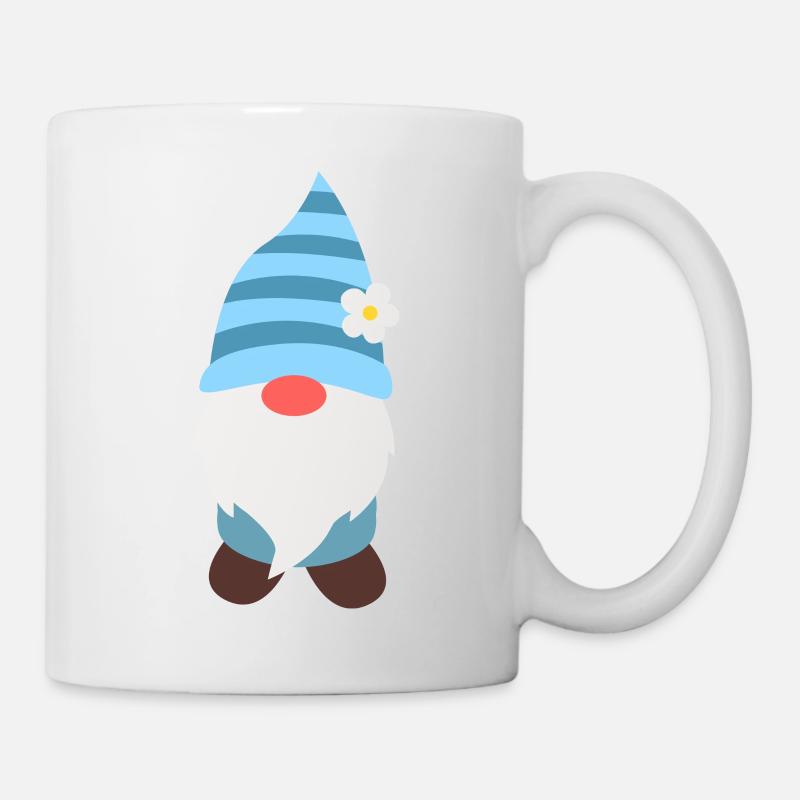 Gartenzwerg - Tasse - Weiß