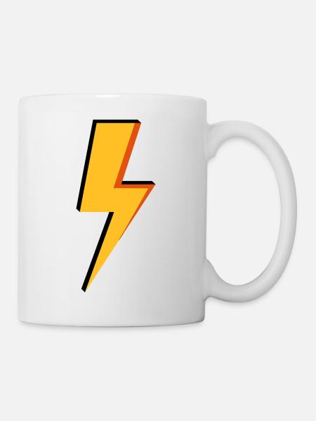Foudre - électricité - électricité - Mug blanc - blanc
