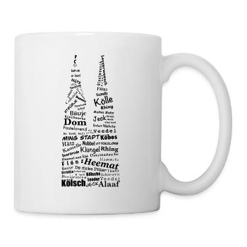 Conception de la cathédrale de Cologne Cologne - Mug blanc - blanc - Droite