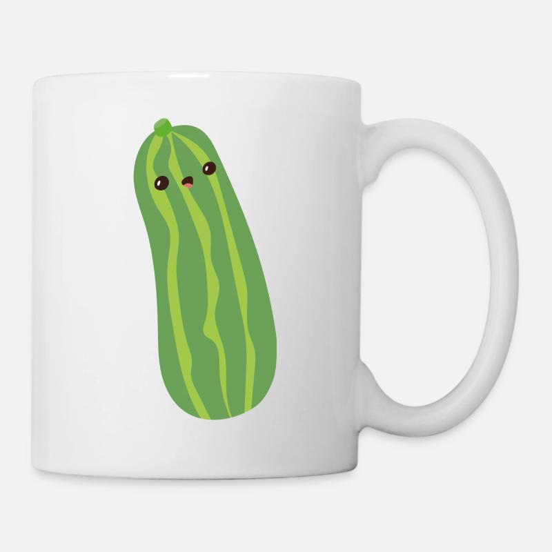 Gurke - Tasse - Weiß