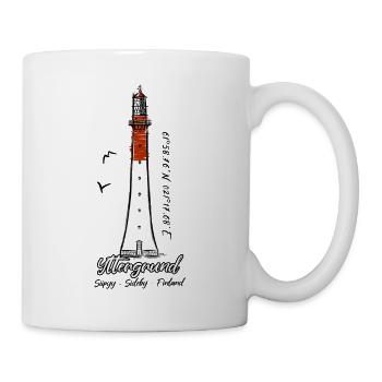 Yttergrund lighthouse, Wings, textiles and gifts - Mug - white - Right