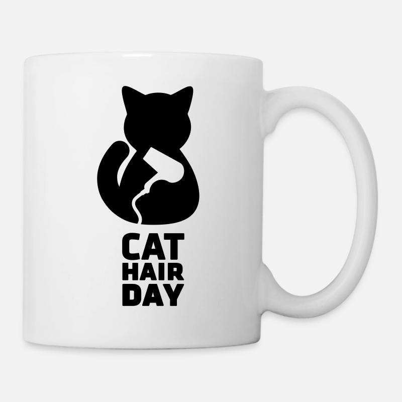 poils de chat 00 - Mug blanc - blanc