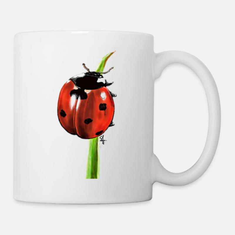 Marienkäfer - Tasse - Weiß