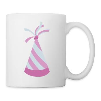 Chapeau de fête - Mug blanc - blanc - Droite