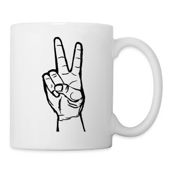 Victory Sign - Mug - white - Right