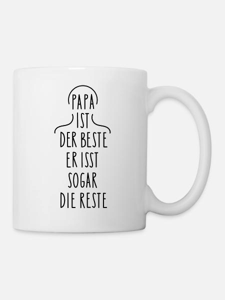 Papa ist der Beste - Tasse - Weiß