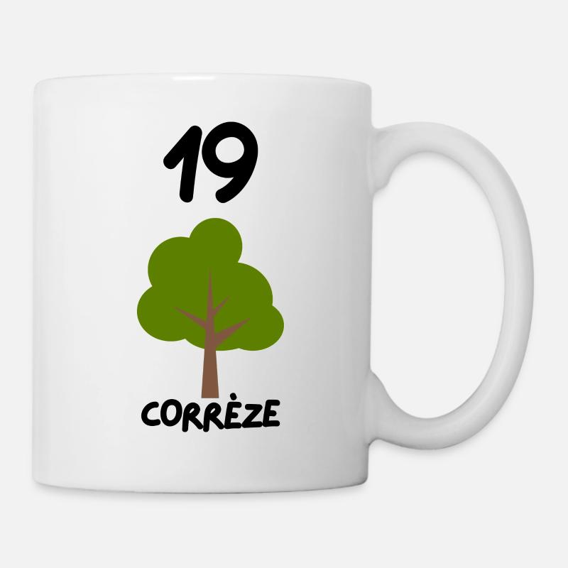 19 Corrèze Arbre - Mug blanc - blanc