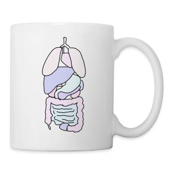 Anatomie Organe Medizin - Tasse - Weiß - Rechts