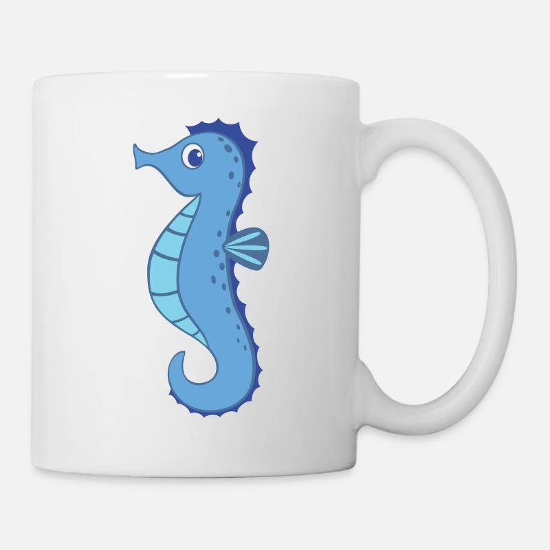 Seepferdchen - Tasse - Weiß