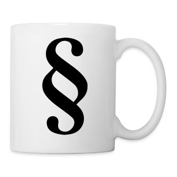 Paragraph saying lawyer law profession gift - Mug - white - Right