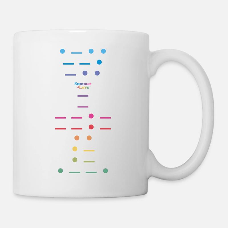 Code Morse de la fierté - Mug blanc - blanc