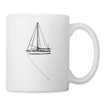 SAILBOAT SAILING SHIP SAILING SAILOR - Mug - white - Right