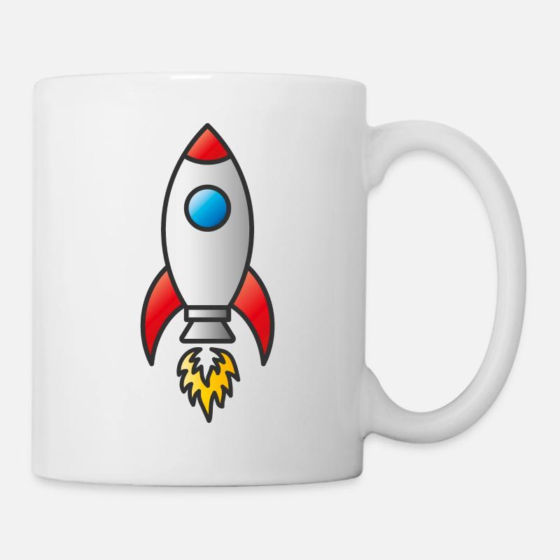 Fusée spatiale - Mug blanc - blanc