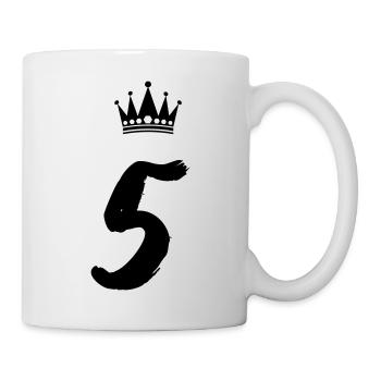 5 Krone - Tasse - Weiß - Rechts