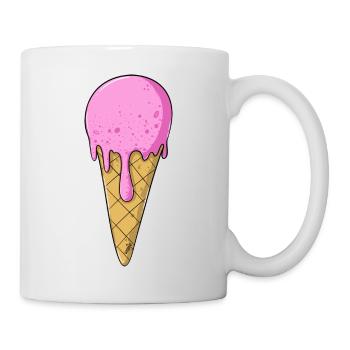 | de crème glacée Crème glacée rose rose | Glace - Mug blanc - blanc - Droite