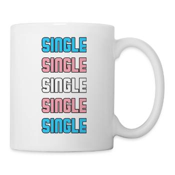 Single Transgender Pride LGBTQ CSD Gift Idea - Mug - white - Right