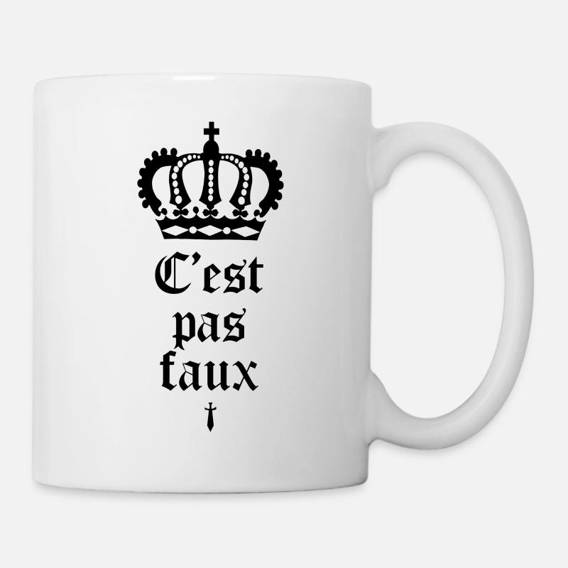 C'est pas faux - Perceval - Mug blanc - blanc