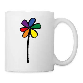 Pride Flower - Blume LGBT - Tasse - Weiß - Rechts