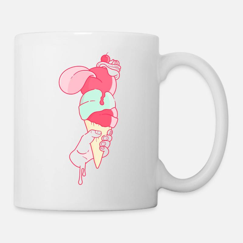 Hungry Ice - Tasse - Weiß