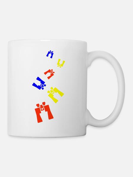 Fernglas Symbol - Tasse - Weiß