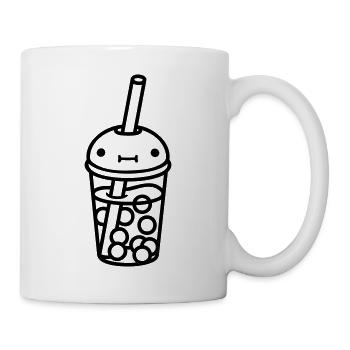 Thé à bulles pour le visage mignon - Mug blanc - blanc - Droite