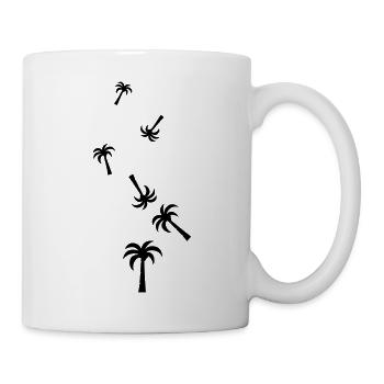 symbole de la paume - Mug blanc - blanc - Droite