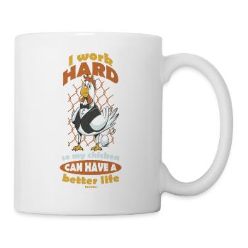 Poulet - Mug blanc - blanc - Droite