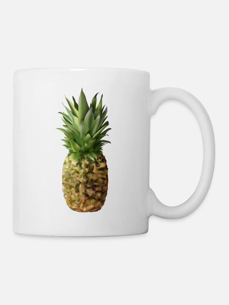 Ananas - Tasse - Weiß