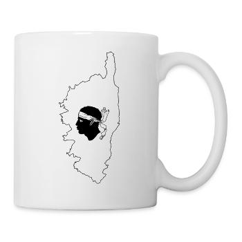 Corsica France Map - Tasse - Weiß - Rechts