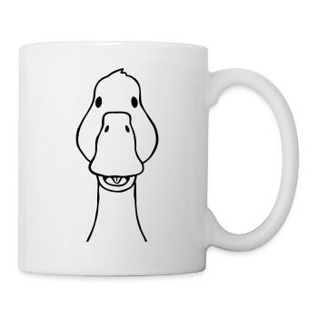 Von vorne süße Gans - Tasse - Weiß - Rechts