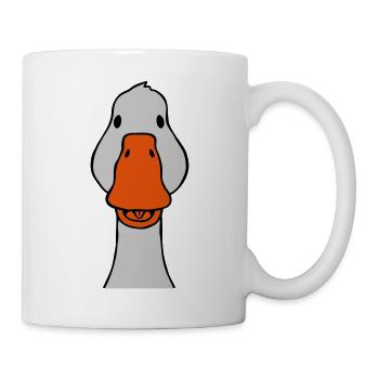 Süße Gans von vorne - Tasse - Weiß - Rechts