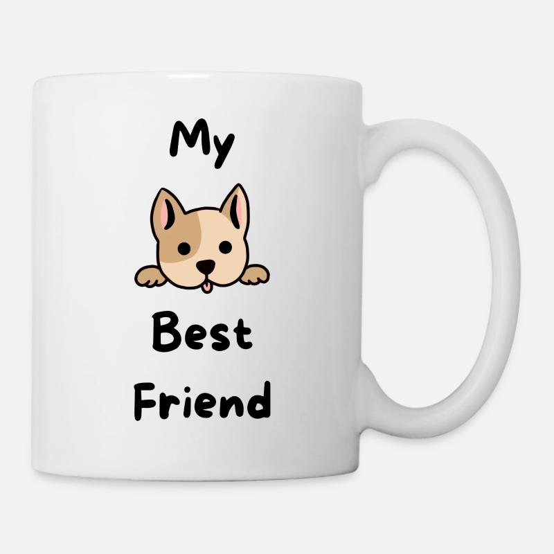 Mein bester Freund - Hund - Tierliebhaber - Tasse - Weiß