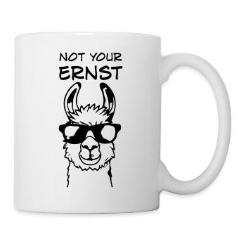 Not Your Ernst - Llama Alpaka Denglisch Spruch - Tasse - Weiß - Rechts