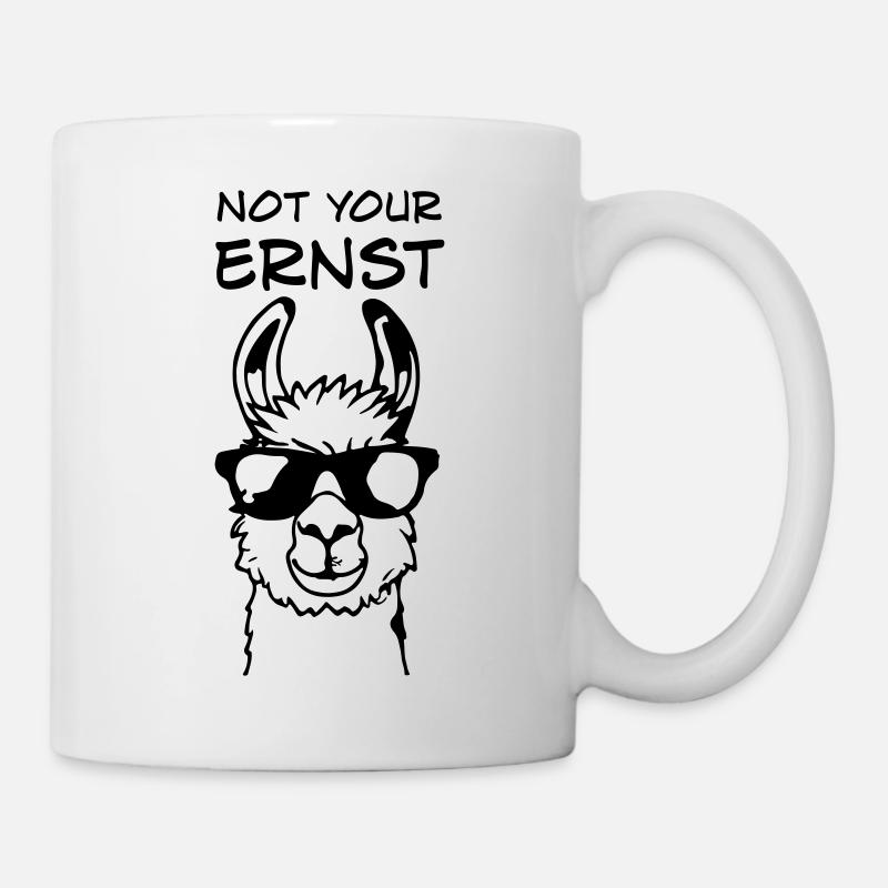 Not Your Ernst - Llama Alpaka Denglisch Spruch - Tasse - Weiß