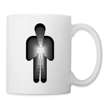 3D - HUMAN inverted - Mug - white - Right