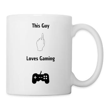 This Guy loves Gaming - Tasse - Weiß - Rechts