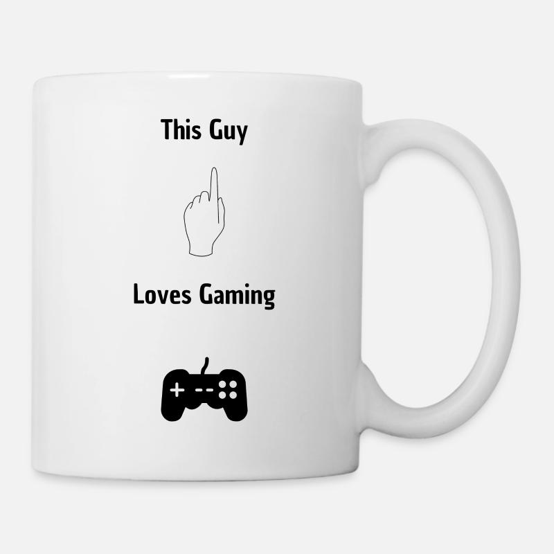 Ce gars aime les jeux - Mug blanc - blanc