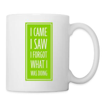 I came saw forget - Mug - white - Right