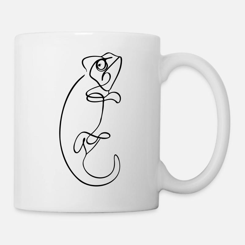 Chamäleon - Tasse - Weiß