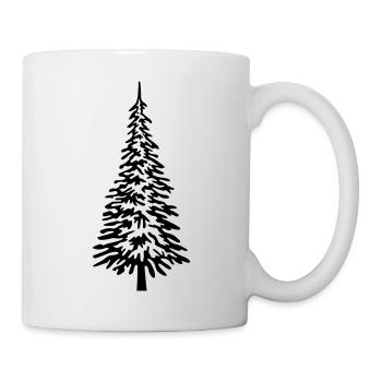 Christmas tree full - Mug - white - Right