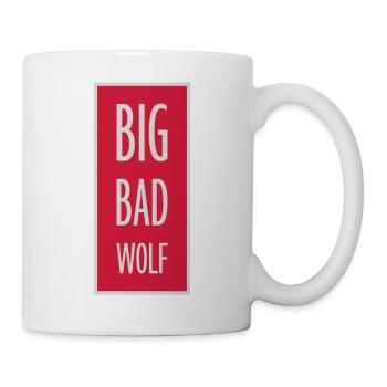 big bad wolf quote - Mug - white - Right