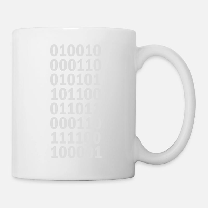 Binär Code Programm Sprache - Tasse - Weiß