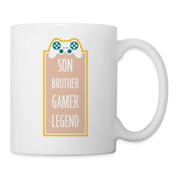 son brother gamer legend - Tasse - Weiß - Rechts