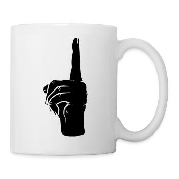 Up Finger pointing - Mug - white - Right