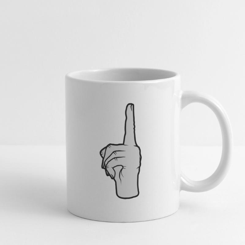 Finger points up Mug