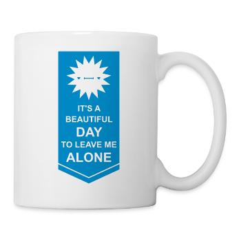 leave me alone day - Mug - white - Right