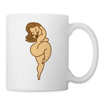 curvy sexy - Tasse - Weiß - Rechts